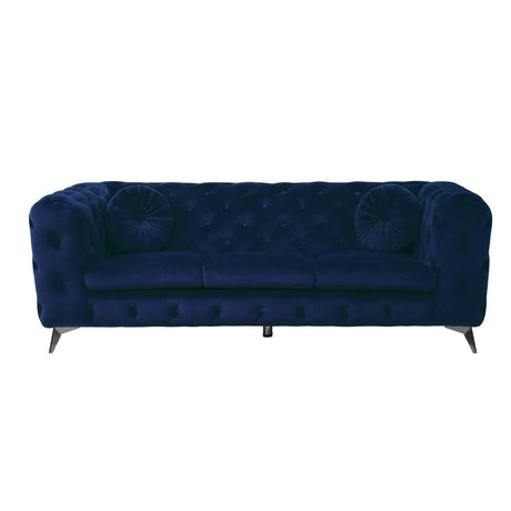 Atronia Sofa 54900 Blue Velvet | Acme - 54900 - Home Elegance USA - 4