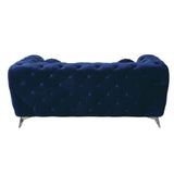 Atronia Loveseat 54901 Blue Velvet | Acme | Home Elegance USA