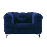 Atronia Chair 54902 Blue Velvet | Acme - 54902 - Home Elegance USA - 3