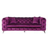 Atronia Sofa 54905 Purple Velvet | Acme - 54905 - Home Elegance USA - 4