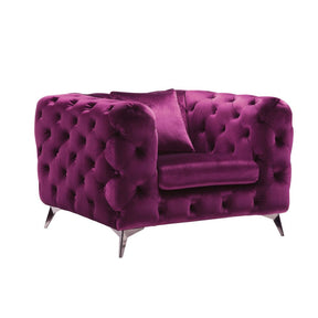 Atronia Chair 54907 Purple Velvet | Acme | Home Elegance USA