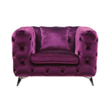 Acme - Atronia Chair 54907 Purple Velvet
