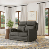 Maxwell Power Reclining Loveseat With Power Headrests And Lumbar - Cinder | Flexsteel