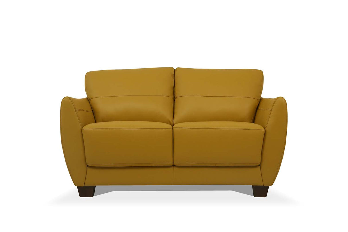 Acme - Valeria Loveseat 54946 Mustard Leather