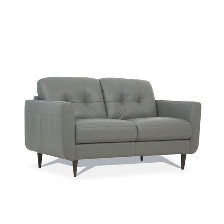 Acme - Radwan Loveseat 54961 Pesto Green Leather