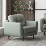 Acme - Radwan Chair 54962 Pesto Green Leather