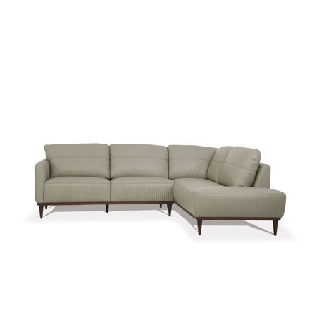 Acme - Tampa Sectional Sofa 54975 Airy Green Leather