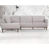 Acme - Tampa Sectional Sofa 54990 Pearl Gray Leather