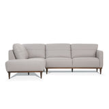 Acme - Tampa Sectional Sofa 54990 Pearl Gray Leather