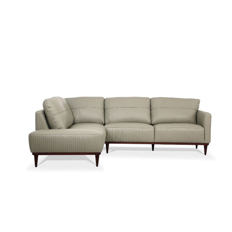 Acme - Tampa Sectional Sofa 54995 Airy Green Leather