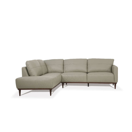 Acme - Tampa Sectional Sofa 54995 Airy Green Leather