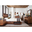 Beverly Smokey Walnut 4-piece Eastern King Bedroom Set