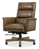 Starling Executive Swivel Tilt Chair - Dark Brown by Hooker Furniture - View 9