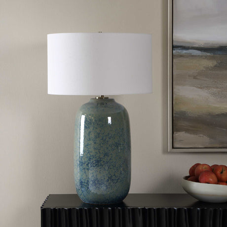 Caliendo Table Lamp Blue & Sage - Blue / Green by Uttermost - View 3