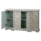 Sophie 4 Door Cabinet Gray - Silver by Uttermost - View 4