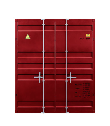 Cargo Red Finish Full/Full Bunk Bed - sold by Home Elegance USA