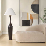 Pravin Floor Lamp Dark Wood - Black by Uttermost - View 3