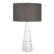 Citadel Marble Table Lamp - Dark Gray / White by Uttermost - View 1