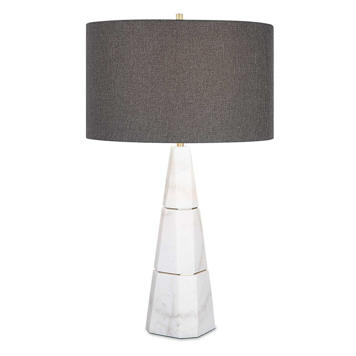 Citadel Marble Table Lamp - Dark Gray / White by Uttermost - View 1