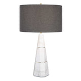 Citadel Marble Table Lamp - Dark Gray / White by Uttermost - View 1