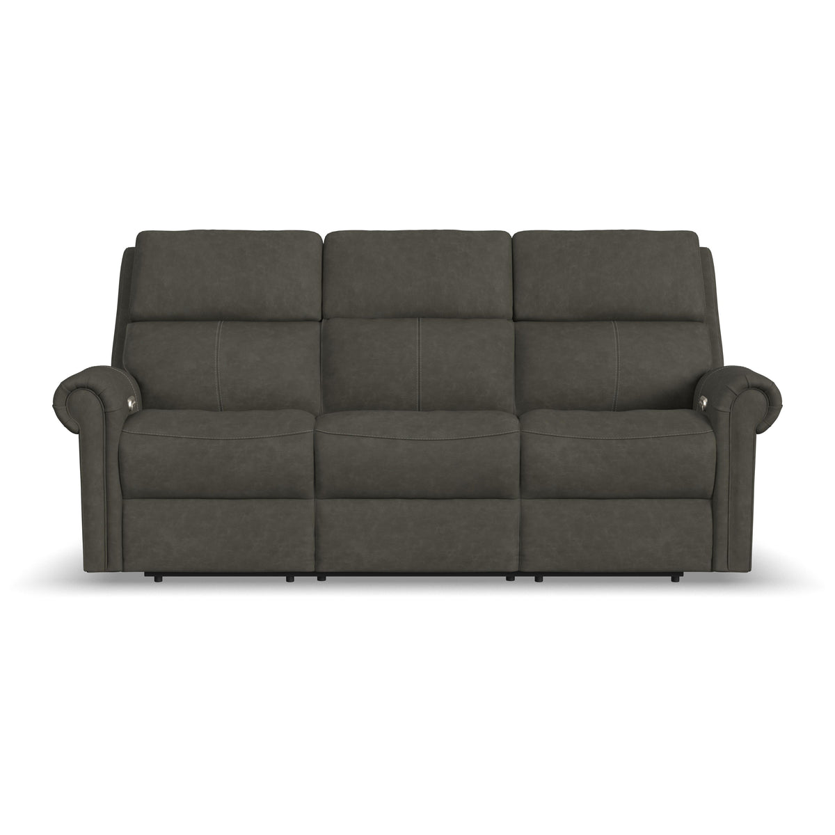 Bernard Power Reclining Sofa With Console, Power Headrests & Lumbar | Flexsteel