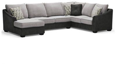 Ashley Pewter Bilgray 55003S1 3-Piece Sectional - Chenille