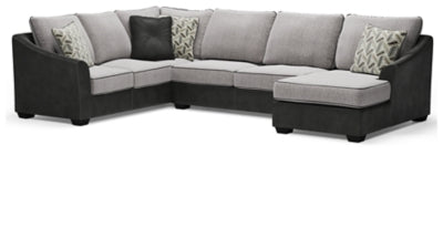 Ashley Pewter Bilgray 55003S2 3-Piece Sectional - Chenille