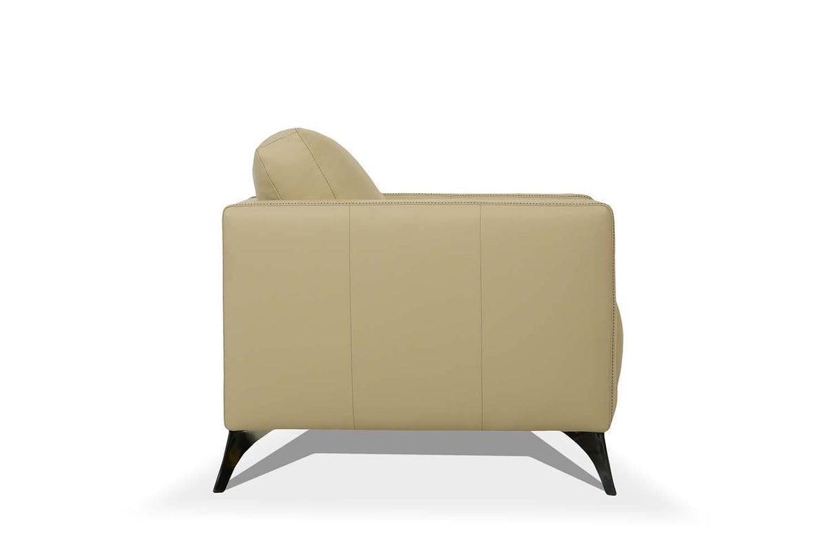 Acme - Malaga Chair 55007 Cream Leather