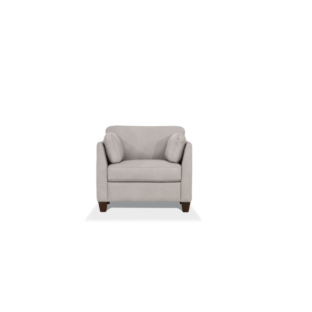 Acme - Matias Chair 55017 Dusty White Leather