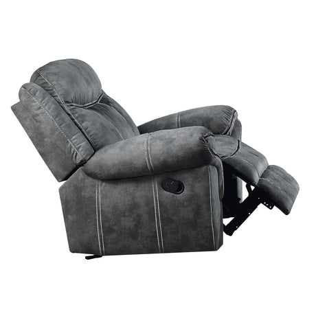 Acme - Zubaida Motion Glider Recliner 55027 Two Tone Gray Velvet