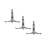 Set of Three Large Wall Divers // Semi Chrome  | Finesse - Home Elegance USA