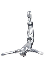 Set of Three Large Wall Divers // Semi Chrome  | Finesse - Home Elegance USA