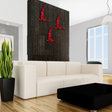 Set of Three Large Wall Divers // Glossy Red  | Finesse - Home Elegance USA