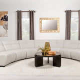 Charlotte 5 - piece Upholstered Curved Modular Sectional Sofa Ivory - 551300 - S5 - image - 2