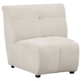 Charlotte 5 - piece Upholstered Curved Modular Sectional Sofa Ivory | Coaster | Home Elegance USA