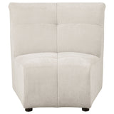 Charlotte 5 - piece Upholstered Curved Modular Sectional Sofa Ivory - 551300 - S5 - image - 9