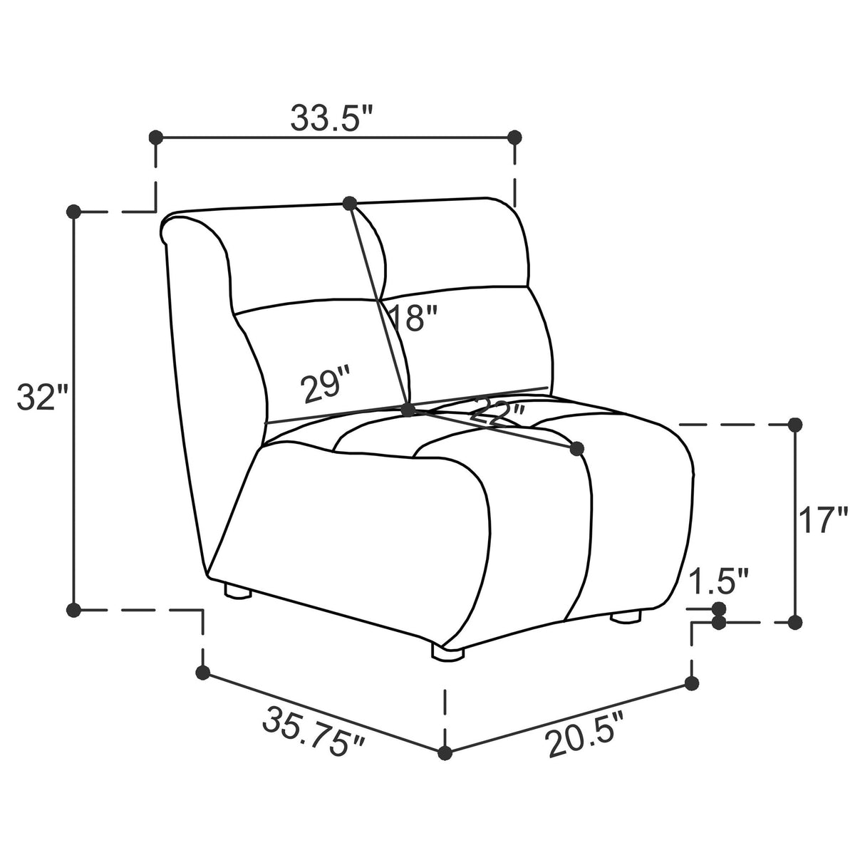 Charlotte 5 - piece Upholstered Curved Modular Sectional Sofa Ivory | Coaster | Home Elegance USA