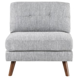 Armless Chair - Churchill Button Tufted Armless Chair Grey | Coaster - 551302 - Home Elegance USA - 2