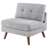 Armless Chair - Churchill Button Tufted Armless Chair Grey | Coaster - 551302 - Home Elegance USA - 3