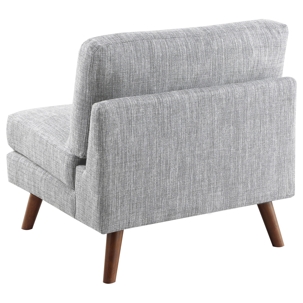 Armless Chair - Churchill Button Tufted Armless Chair Grey