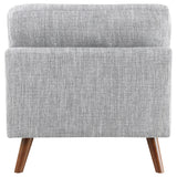 Armless Chair - Churchill Button Tufted Armless Chair Grey