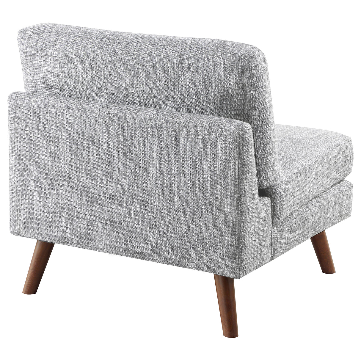 Armless Chair - Churchill Button Tufted Armless Chair Grey