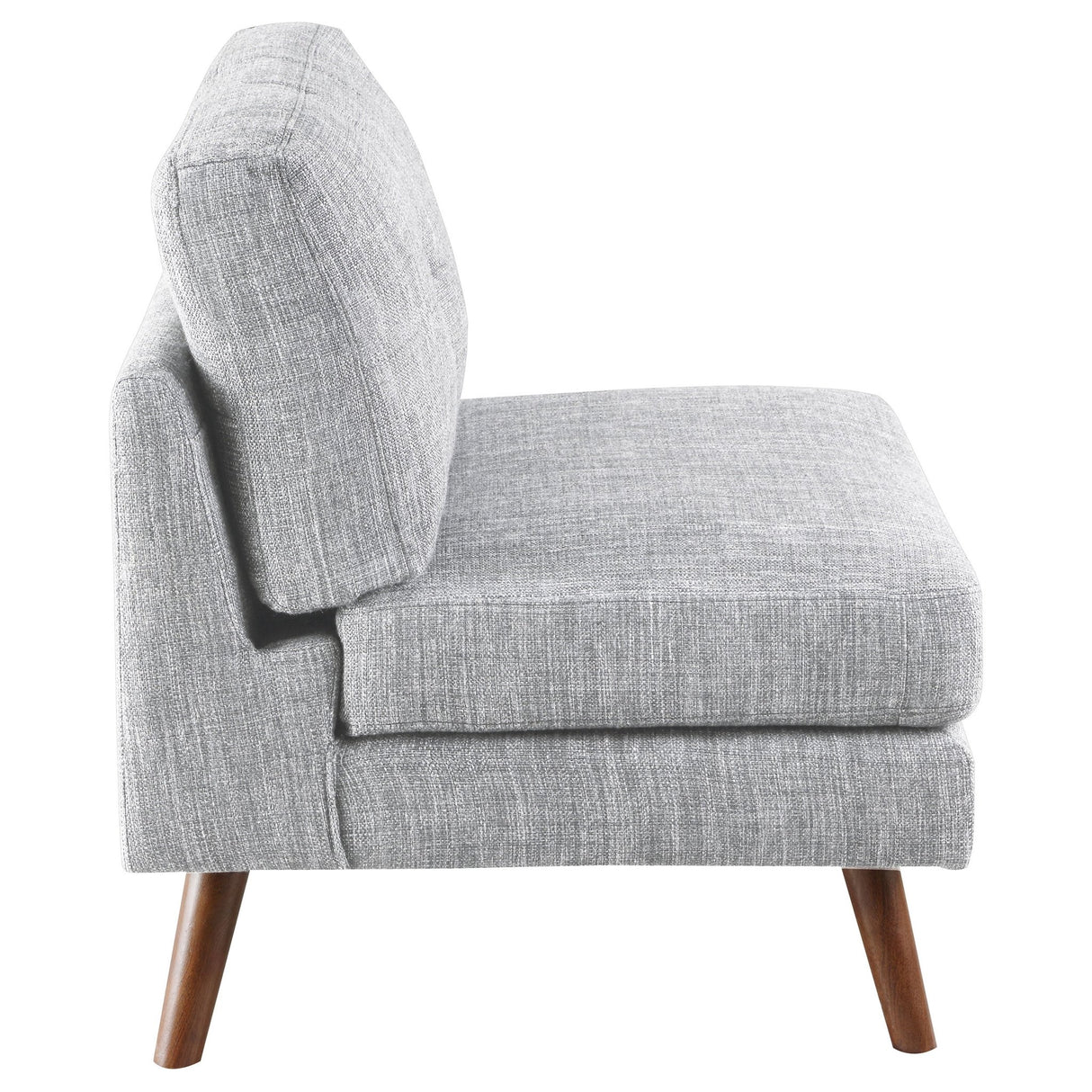 Armless Chair - Churchill Button Tufted Armless Chair Grey | Coaster - 551302 - Home Elegance USA - 8