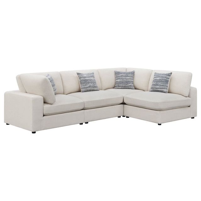 Serene 4 - piece Upholstered Modular Sectional Beige - 551321 - SETB - image - 1