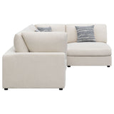 Serene 4 - piece Upholstered Modular Sectional Beige - 551321 - SETB - image - 5