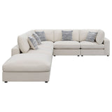 Serene 6 - piece Upholstered Modular Sectional Beige - 551321 - SET - image - 5