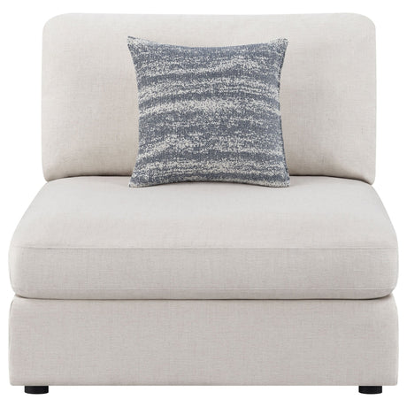 Armless Chair - Serene Upholstered Armless Chair Beige | Coaster | Home Elegance USA