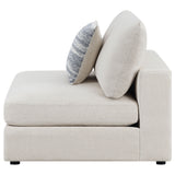 Armless Chair - Serene Upholstered Armless Chair Beige