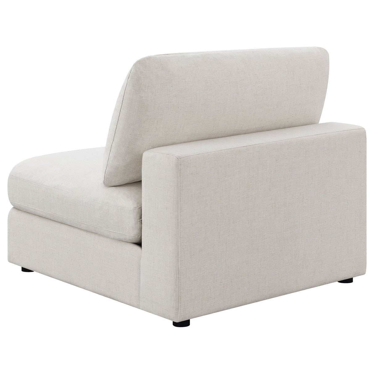 Armless Chair - Serene Upholstered Armless Chair Beige