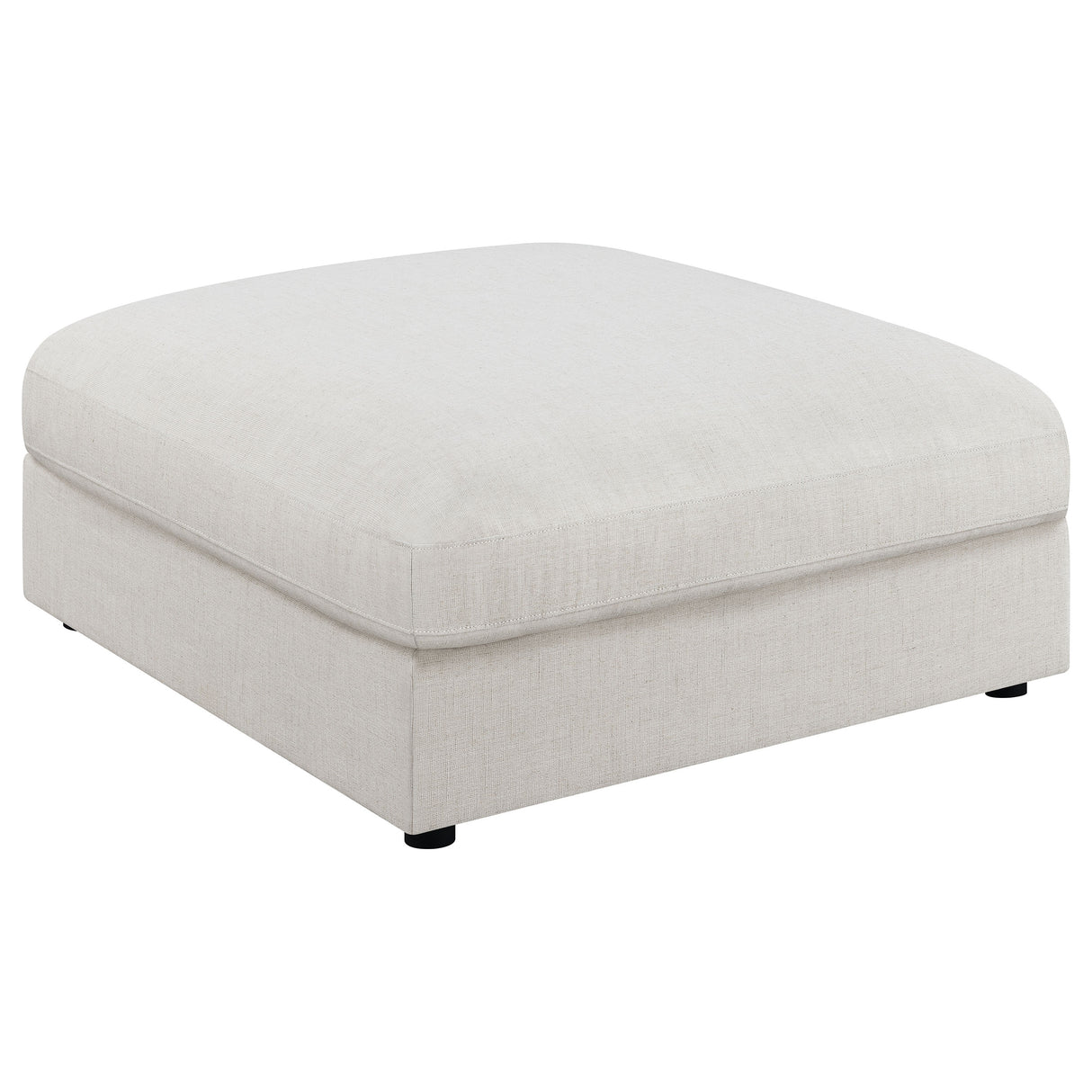 Ottoman - Serene Upholstered Rectangular Ottoman Beige